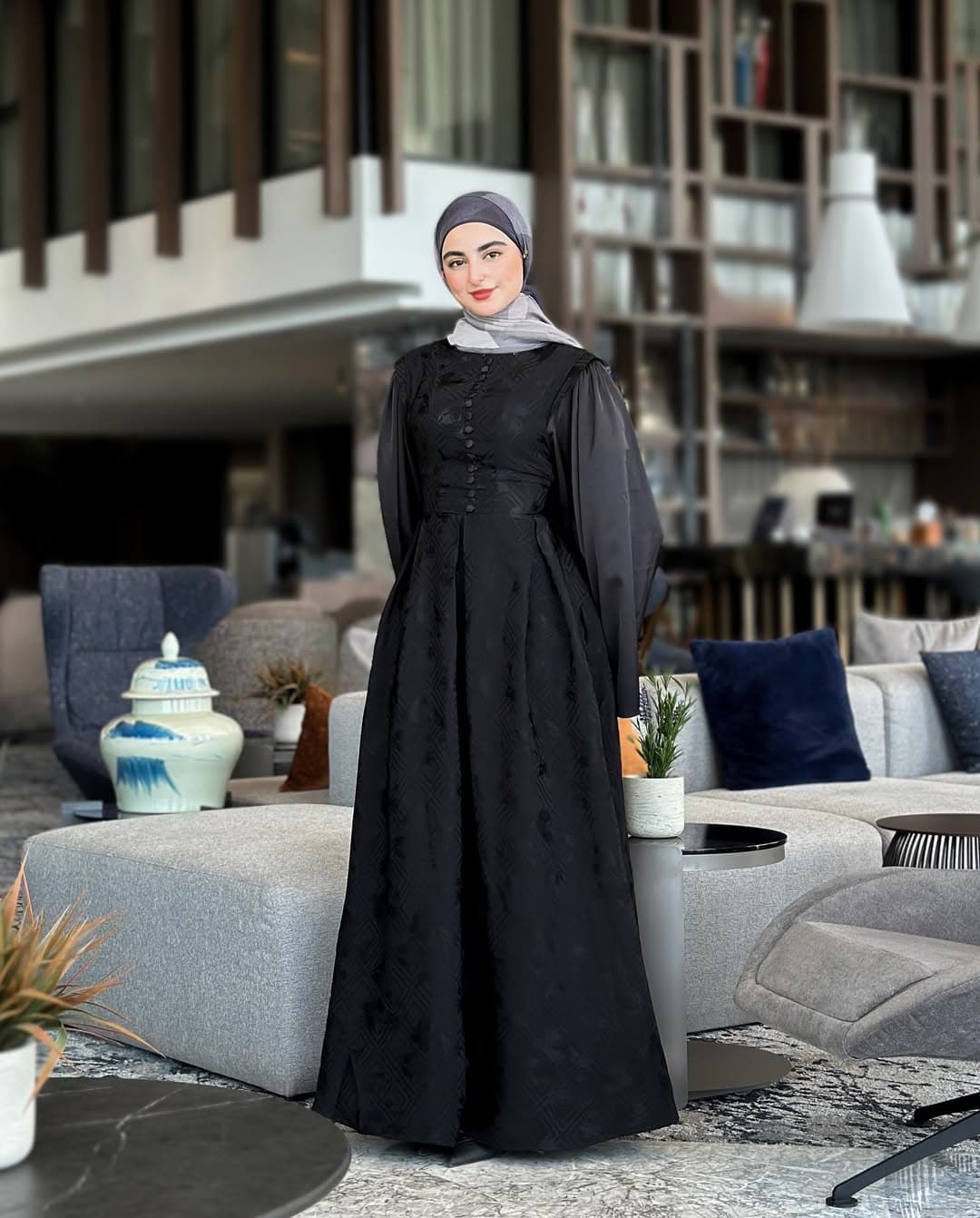 Royal Black Dress - Image 3