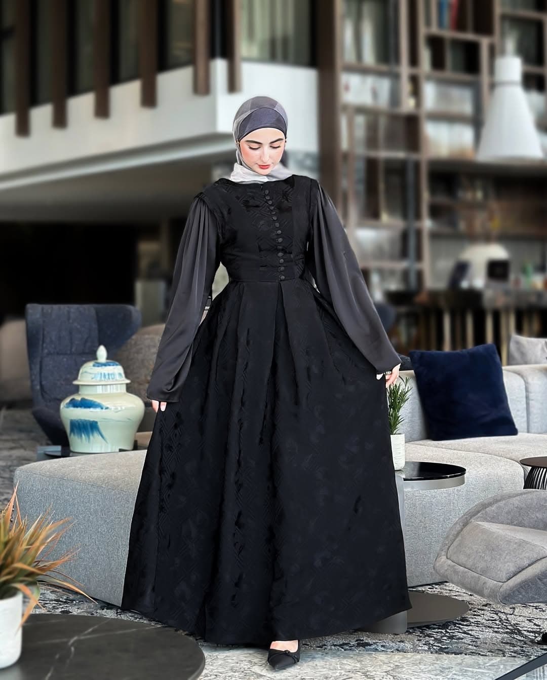 Royal Black Dress - Image 4